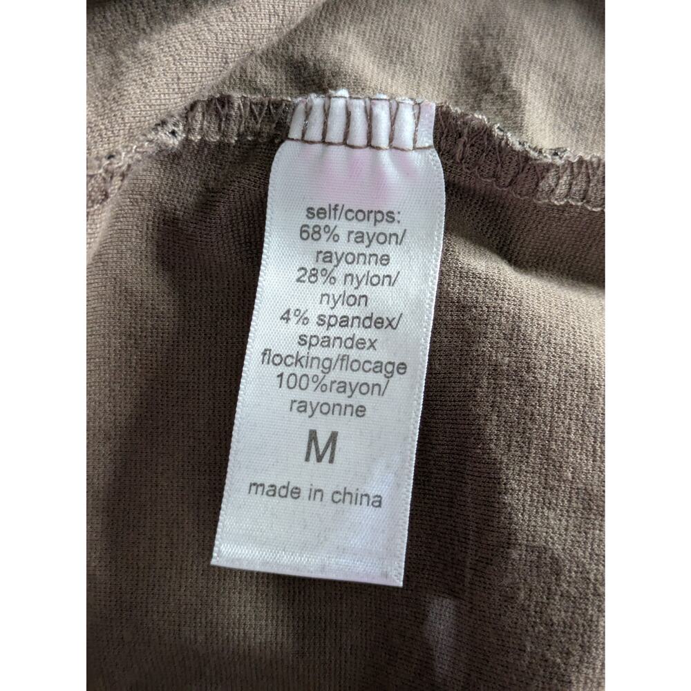 Maurice Paisley Brown Black Textured Stretch Pants Women’s Size M - Picture 6 of 7